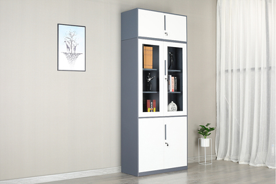 灰白大器械帶頂柜